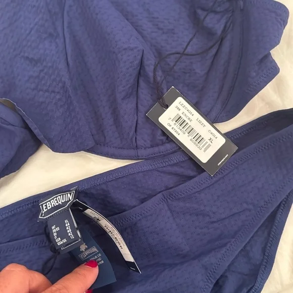 NWT! Vilebrequin Women's Lizzy Ruffled Underwire Bikini Set extra large XL